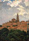 Famous Cathedral Paintings - Cathedral at le Puy